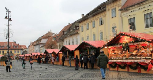 Pregătiri de Crăciun la Sibiu