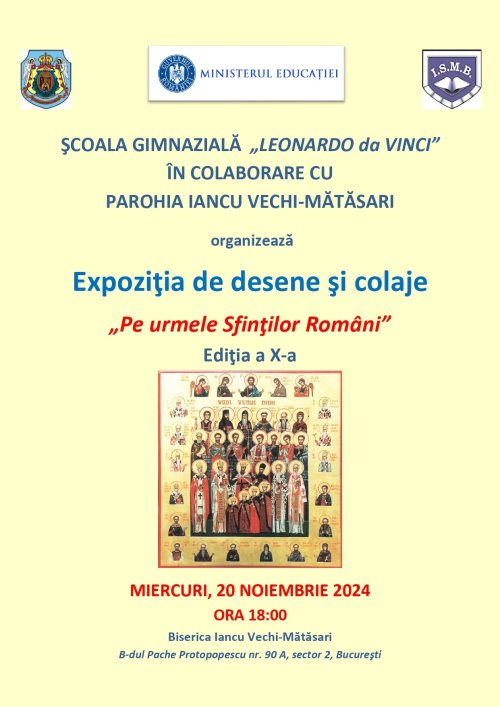 Expoziția „Pe urmele Sfinților Români”, la a 10-a ediție