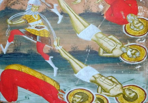 Sf. Sfințit Mc. Efrem, episcopul Tomisului; Sf. Sfinţiţi Mc. Vasilevs, Evghenie, Capiton, Eterie, Agatodor şi Elpidie, episcopi de Herson (Pomenirea celor adormiți)