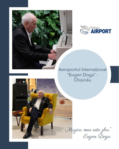 Aeroportul Chişinău, redenumit Eugen Doga