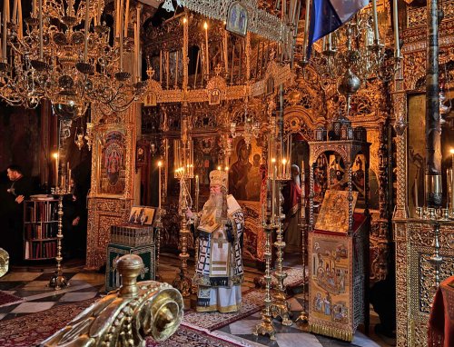 Sfântul Ierarh Nifon, Patriarhul Constantinopolului, cinstit în Mănăstirea Dionisiu din Sfântul Munte Athos