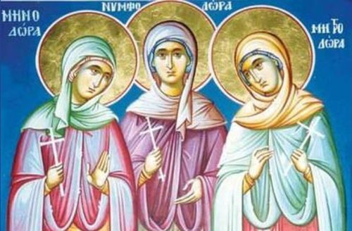 Sfintele Muceniţe Minodora, Mitrodora şi Nimfodora