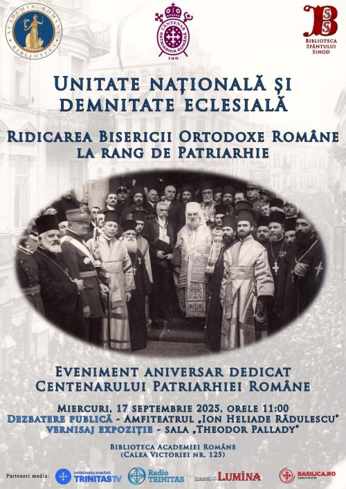 Expoziție și dezbatere „Centenarul Patriarhiei Române”