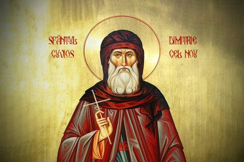 Sf. Cuv. Dimitrie cel Nou, Ocrotitorul Bucureştilor (ale cărui moaşte se află în Catedrala Patriarhală); Sf. Mc. Nestor