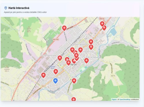 Hartă digitală a voluntariatului din judeţul Bistriţa-Năsăud