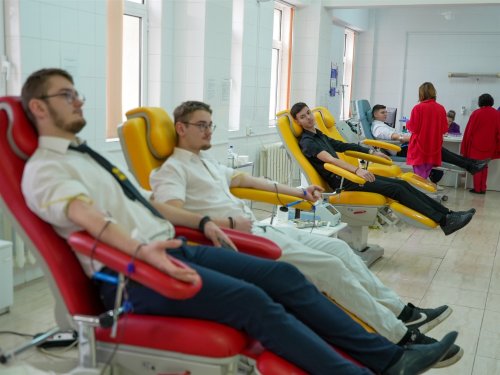 Acţiune de donare de sânge la Galaţi