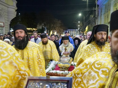 Procesiune cu sfinte moaşte în municipiul Brăila