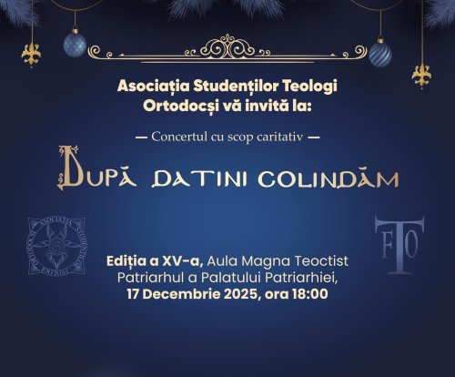 Concertul caritabil „După datini colindăm” în Capitală