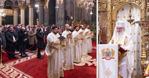 Slujba din noaptea trecerii dintre ani pe Colina Bucuriei