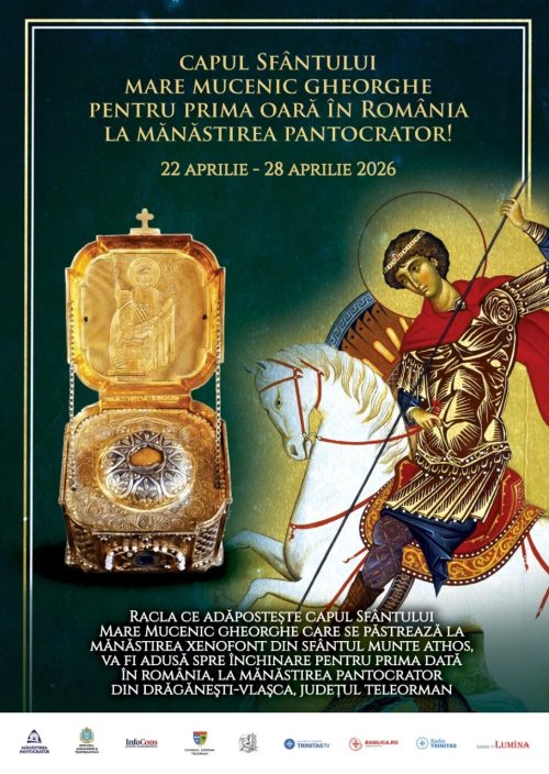 Cinstitul cap al Sfântului Gheorghe la Mănăstirea Pantocrator