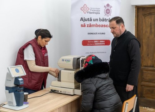 Caravana oftalmologică a Patriarhiei Române în Protopopiatul Sascut, Bacău