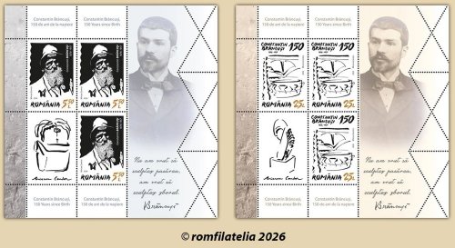 Emisiune filatelică dedicată Anului Brâncuși