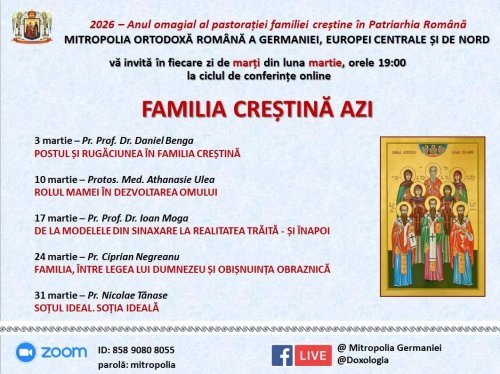 Conferințe dedicate familiei creștine în Postul Mare