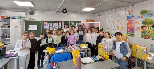 Atelier de creație cu copiii de la o școală din Capitală