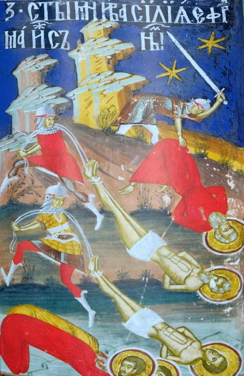 Sf. Sfinţit Mc. Efrem, Episcopul Tomisului; Sf. Sfinţiţi Mc. Vasilevs, Evghenie, Capiton, Eterie, Agatodor şi Elpidie, Episcopi de Herson (Pomenirea celor adormiţi)