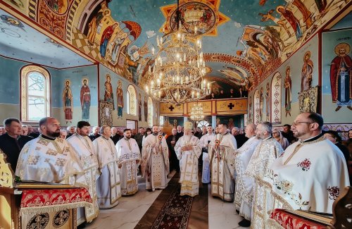 Binecuvântarea lucrărilor la casa parohială din Gârbău Dejului, judeţul Cluj