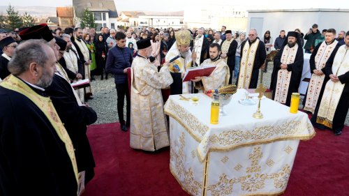 Piatră de temelie pentru biserica Parohiei Şelimbăr-Cartierul Tineretului