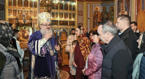 Popas de rugăciune la o biserică din județul Giurgiu