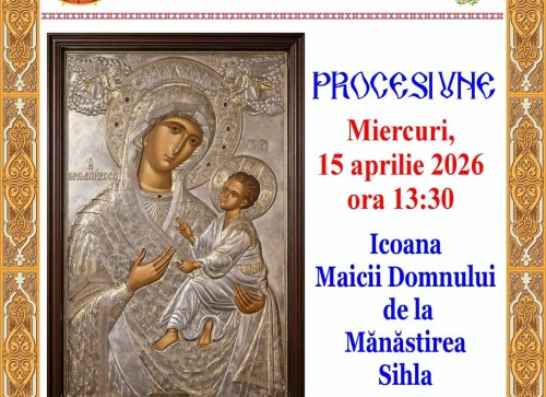 Icoana Maicii Domnului „Grabnic Ascultătoarea”, adusă în pelerinaj la Slobozia de hramul „Izvorul Tămăduirii”