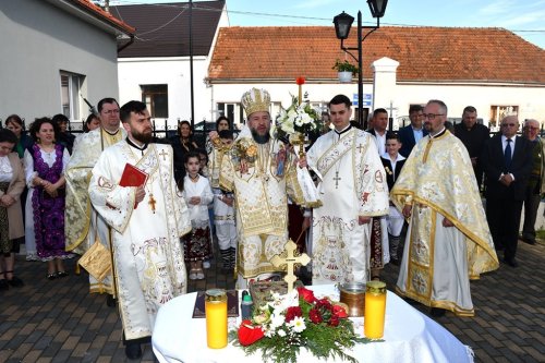 Binecuvântarea lucrărilor la biserica din Bolvașnița