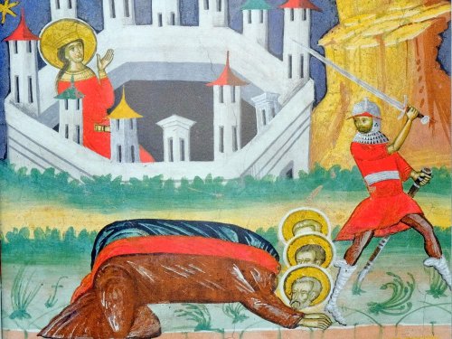 Sf. Sfinţit Mc. Ianuarie, Episcop de Benevent; Sf. Mc. Teodor din Perga; Sf. Mc. Alexandra Împărăteasa