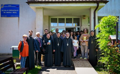 Moment aniversar la o școală din orașul Mizil