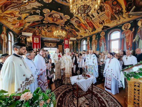 Binecuvântarea lucrărilor la biserica din Podirei, Bistriţa-Năsăud