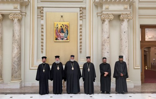 Mitropolitul Isaia de Tamassos și Orinis în vizită la Patriarhia Română