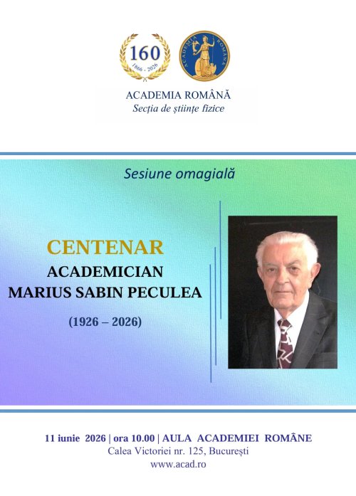 Un secol de la nașterea academicianului Marius S. Peculea