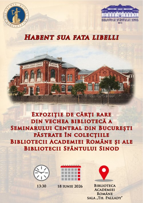 Cărți rare din patrimoniul național, într-o expoziție