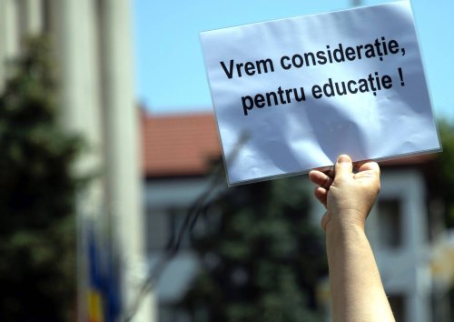 Protest al sindicaliștilor din educație