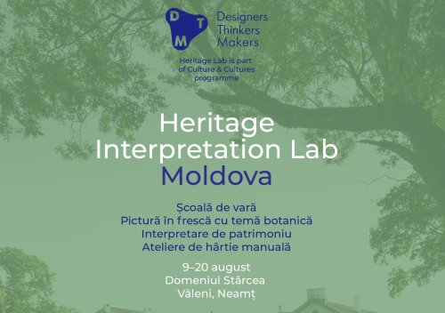 Școală de vară dedicată patrimoniului cultural