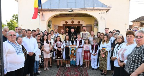 Sfinţirea picturii unei biserici istorice din Banat