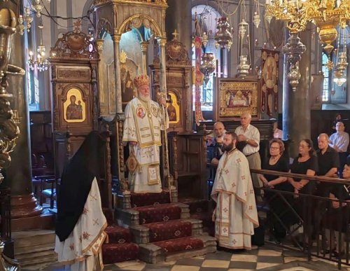 Episcopul Tulcii la Biserica „Panaghia Agiassu” din insula Lesbos