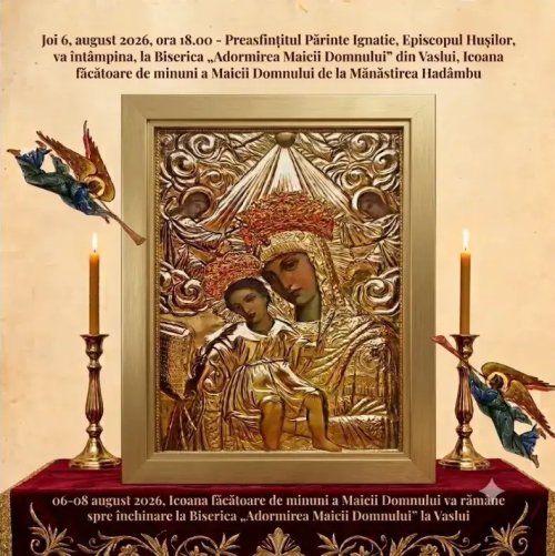 Icoana de la Hadâmbu în Episcopia Huşilor