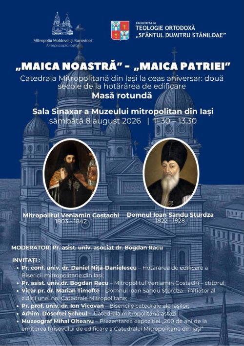 Două secole de la hotărârea edificării Catedralei Mitropolitane din Iași