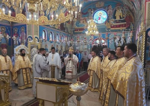 Icoană a Sfântului Ierarh Nectarie la Parohia Lada din Teleorman