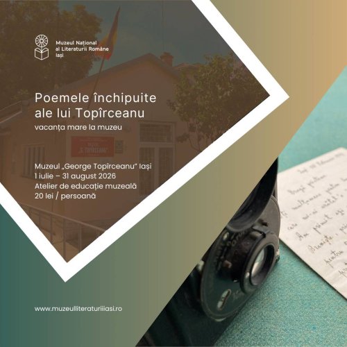 Atelier de poezie pentru copii, la Muzeul „George Topîrceanu”