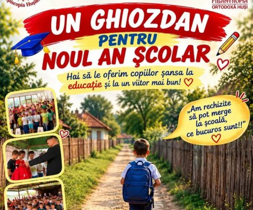 Programul eparhial „Un ghiozdan pentru noul an școlar” în Episcopia Huşilor