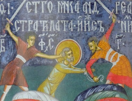 Sf. Mc. Andrei Stratilat, Timotei, Agapie şi Tecla