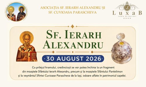 Sărbătoarea Sfântului Ierarh Alexandru, la capela Căminului Luxab