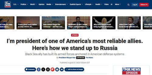 Nicușor Dan, un alt editorial în presa americană