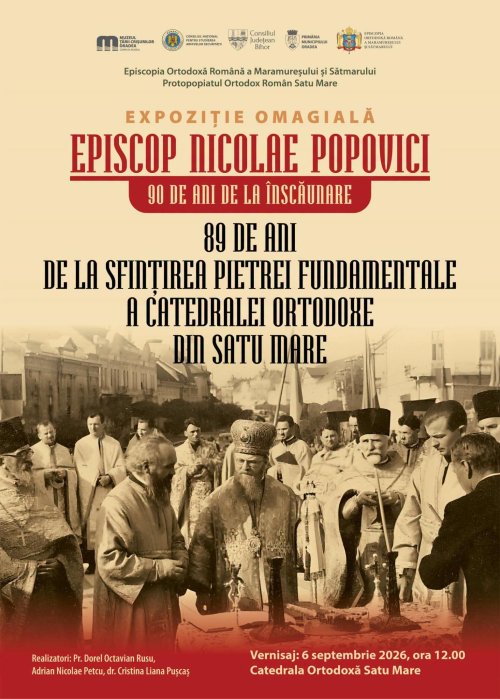 Episcopul Nicolae Popovici omagiat la Satu Mare