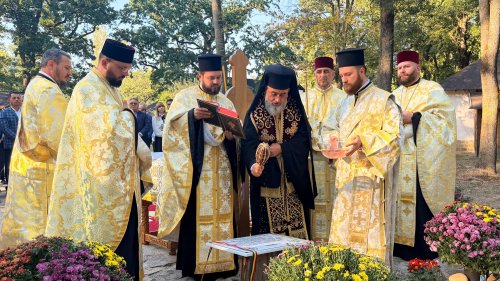 Piatra de temelie pentru biserica Muzeului satului vrâncean