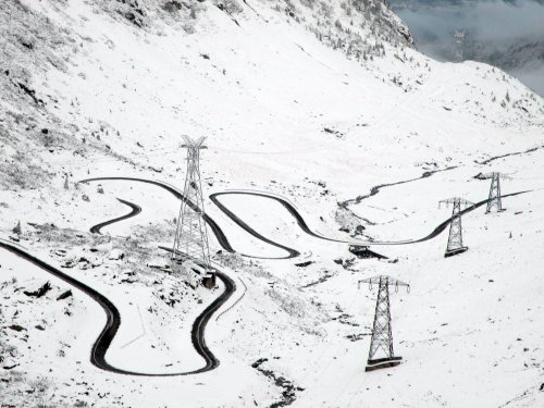 Condiții de iarnă pe Transfăgărășan
