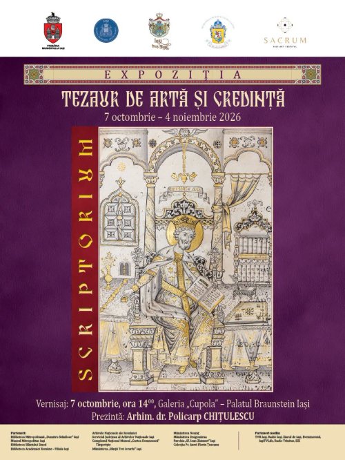 „Scriptorium. Tezaur de artă și credință” la Iași