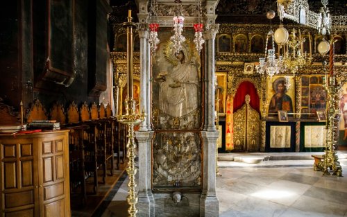 Icoana Maicii Domnului „Gherontissa”, la Mănăstirea Pantocrator din Teleorman