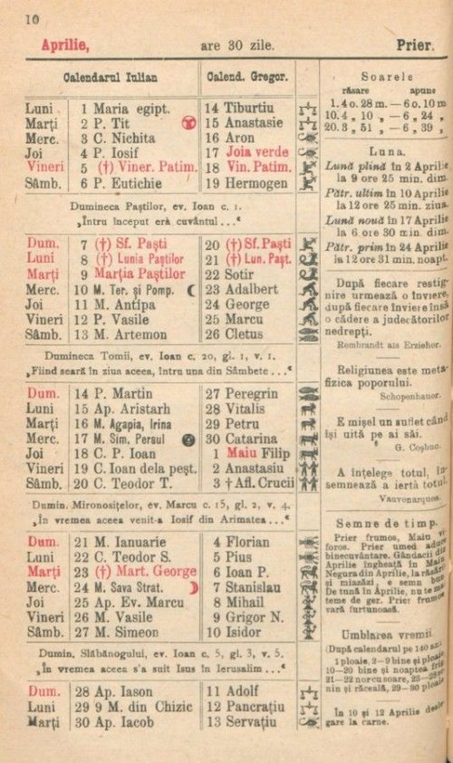 106 ani de la trecerea la calendarul nou