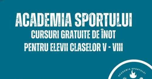 Cursuri gratuite de înot pentru copiii bucureşteni