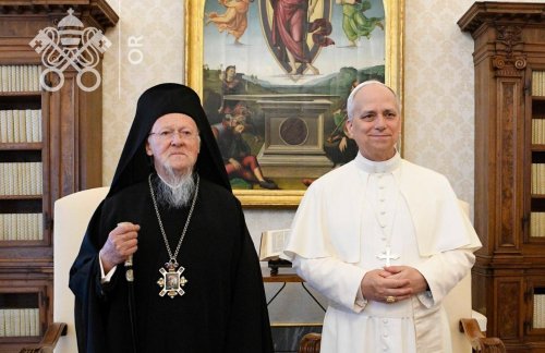 Patriarhul Ecumenic Bartolomeu s-a întâlnit cu Papa Leon al XIV-lea